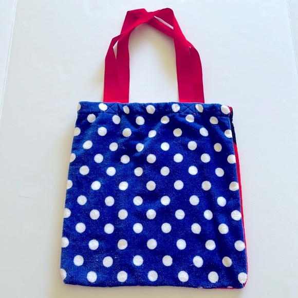 Red White Blue American Minnie Mouse Terrycloth Bag Stars Dots Patriotic Summer - Picture 5 of 10